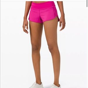 lululemon speed up low rise lined shorts 2.5”
